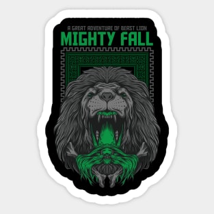 Mighty Fall Sticker